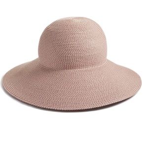 Eric Javits 'Hampton' Straw Sun Hat, One Size, Color Blush.